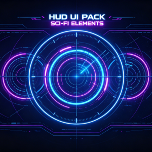 Futuristic HUD Virtual Interface Assets